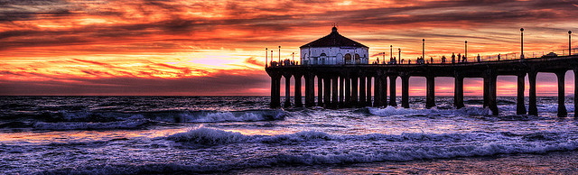 Manhattan Beach pier, Los Angeles, California